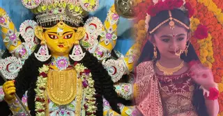 মহাষ্টমীতে কুমারী পূজায় মাতৃরূপের আরাধনা